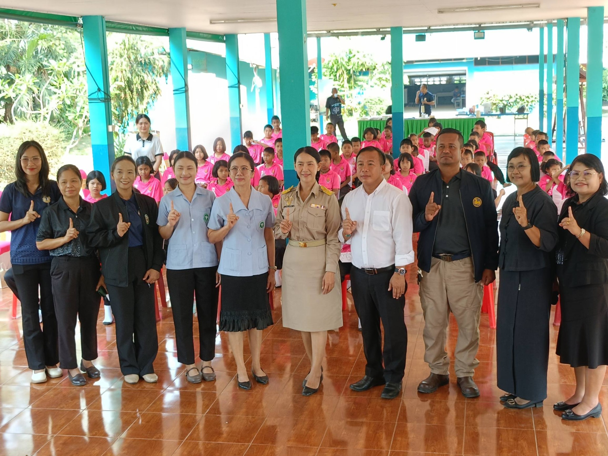 โครงการเด็กน้อยบ้านกันแสง รู้ทัน ป้องกันโรคติดต่อ สนับสนุนโดยกองทุนหลักประกันสุขภาพตำบลสลักได